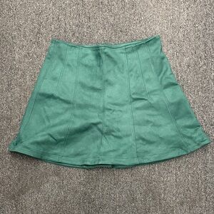 LOFT Teal Mini Skirt